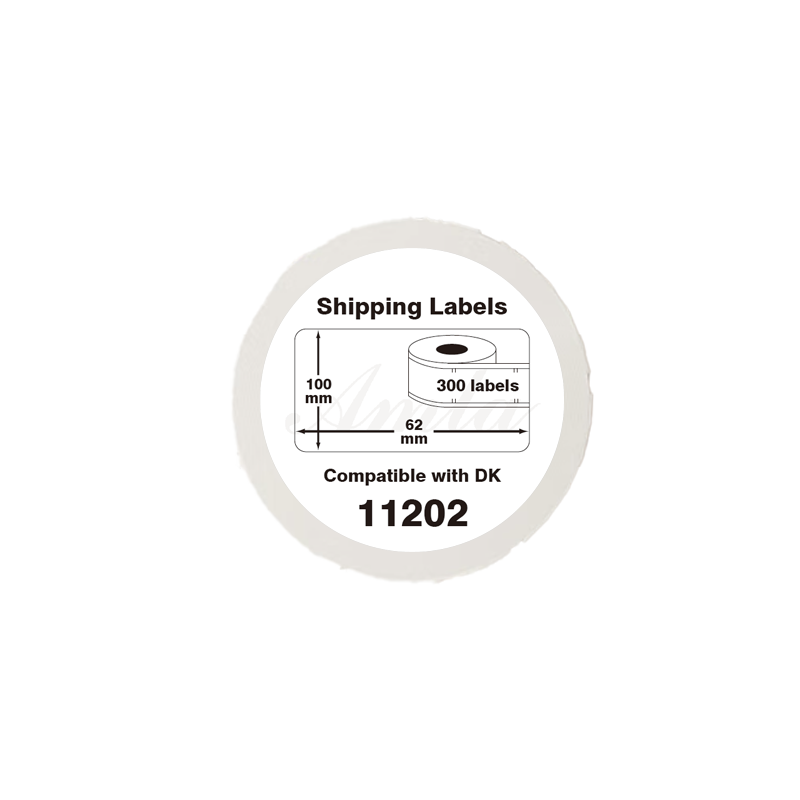 DK-11202 Kompatible Etiketten Rolle für Brother DK11202 DK-11202 Weiss 62mmx100mmx300Stk etiketten für PTouch QL500 QL550 QL560 QL570 QL580N QL650TD QL700 QL710W QL720 QL1050 QL1060