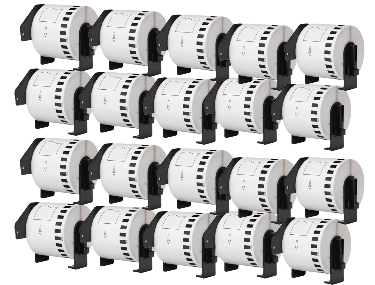 DK-22205 mit Halter Kompatible Etiketten für Brother DK22205 DK-22205 Weiss 62mmx30mm für P-touch QL500 QL550 QL560 QL570 QL580N QL650TD QL700 QL710W QL720 QL1050 QL1060h QL500 QL550 QL560 QL570 QL580N QL650TD QL700 QL710W QL720 QL1050 QL1060