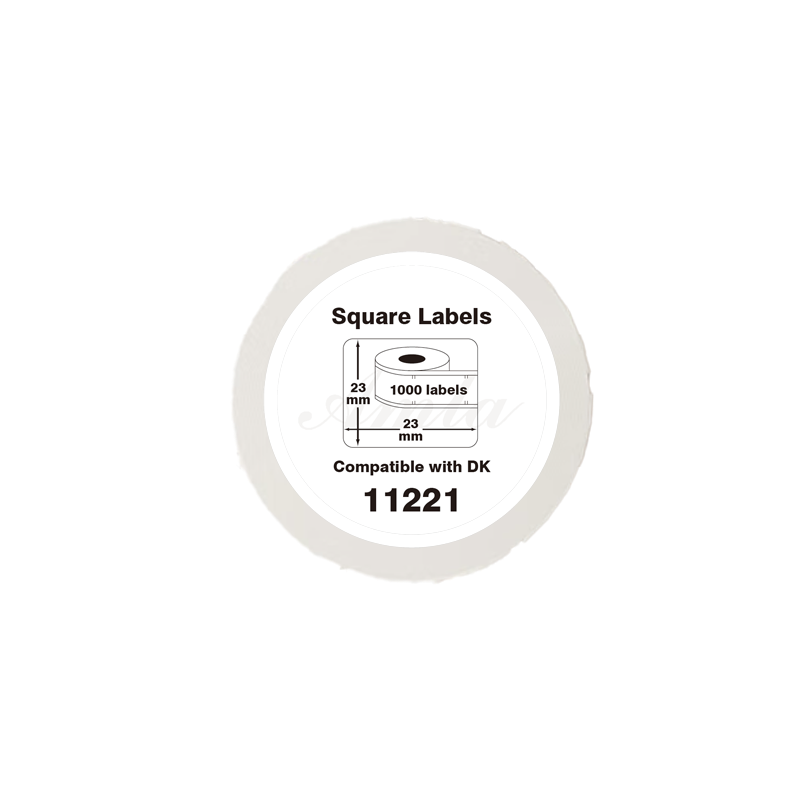 DK-11221 Kompatible Etiketten Rolle für Brother DK11221 DK-11221 Weiss 23mmx23mmx1000Stk etiketten PTouch QL500 QL550 QL560 QL570 QL580N QL650TD QL700 QL710W QL720 QL1050 QL1060