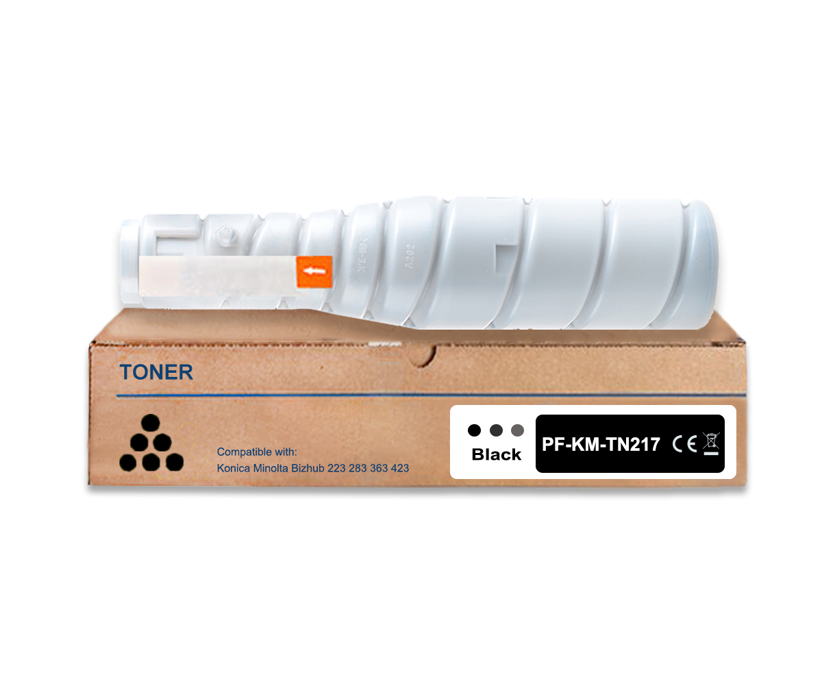 TN217 Kompatibler Toner für Konica Minolta TN217 A202031 A2020D1 A202051 Schwarz für Konica Minolta Bizhub 223 283 Develop Ineo 223 283