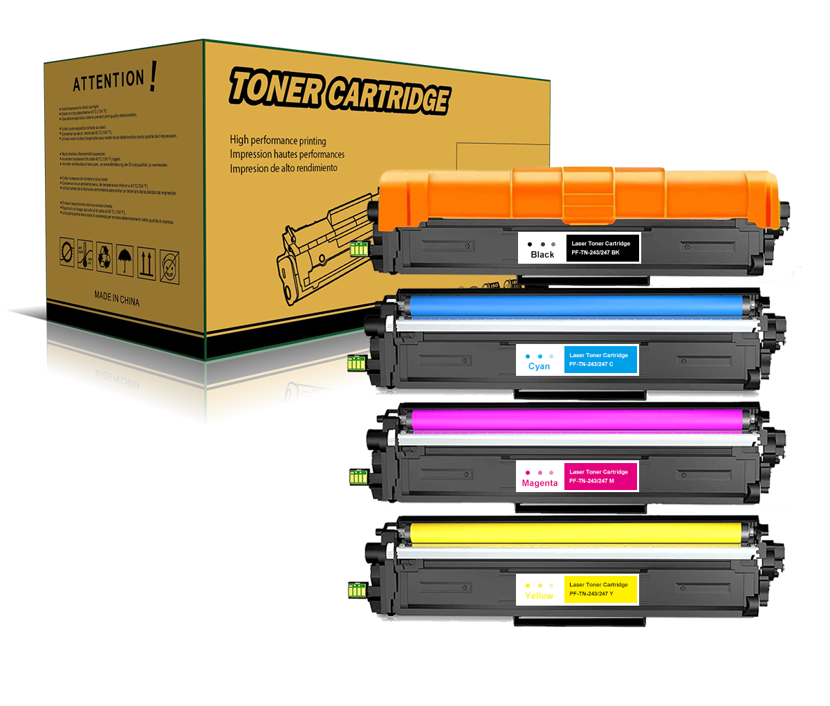 TN-247 Kompatibler Toner für Brother TN243 TN247 DCP-L3510CDW DCP-L3550CDW HL-L3210CW HL-L3230CDW MFC-L3710CW MFC-L3730CDN MFC-L3740CDN MFC-L3750CDW
