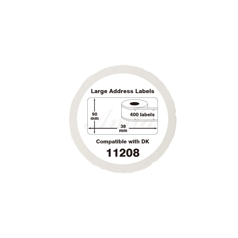 DK-11208 Kompatible Etiketten Rolle für Brother DK11208 DK-11208 Weiss 38mmx90mmx400Stk etiketten für PTouch QL500 QL560 QL570 QL580 QL600 QL720 QL1000 QL1050 QL1060 QL1100 QL1110