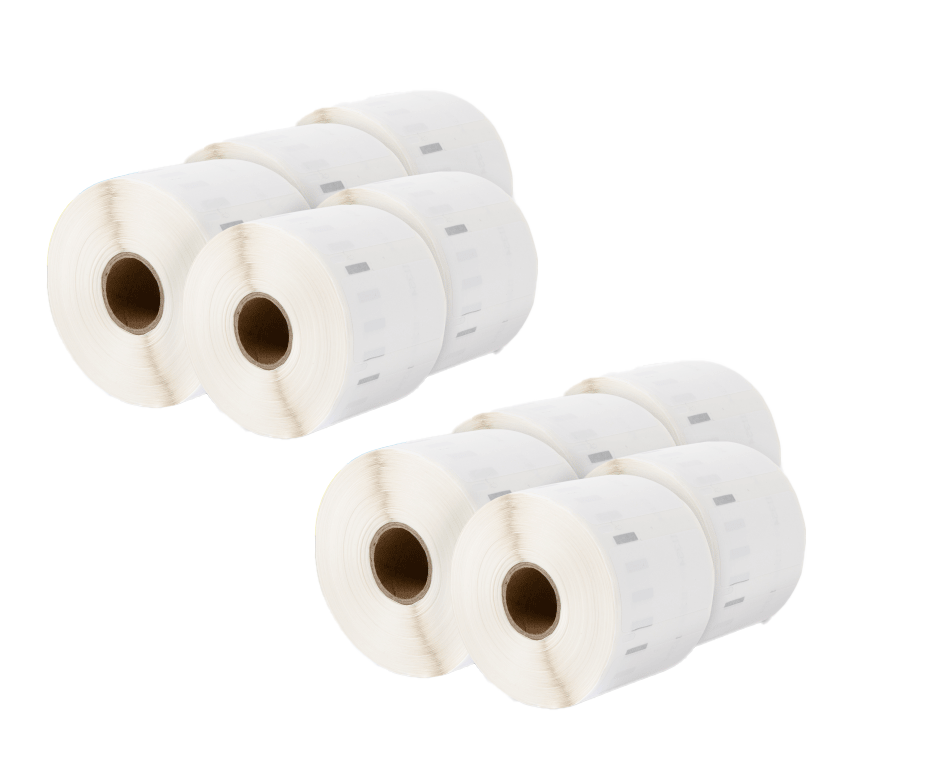 11354 Kompatibles Etiketten Rolle für Dymo S0722540 11354 Weiß 57mmx32mmx1000Stk Permanent für Dymo Labelwriter 4XL 310 320 330 400 450