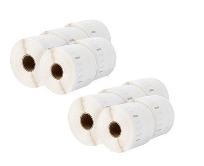 11354 Kompatibles Etiketten Rolle für Dymo S0722540 11354 Weiß 57mmx32mmx1000Stk Permanent für Dymo Labelwriter 4XL 310 320 330 400 450