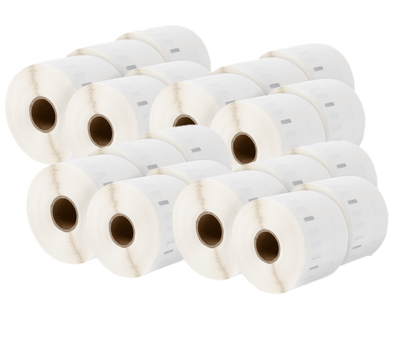 11354 Kompatibles Etiketten Rolle für Dymo S0722540 11354 Weiß 57mmx32mmx1000Stk Permanent für Dymo Labelwriter 4XL 310 320 330 400 450
