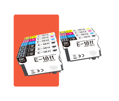 Multipack T18 18XL Kompatibles Tintenpatrone für Epson T1811 T1812 T1813 T1814 18XL Schwarz XP102 XP202 XP205 XP212 XP215 XP225 XP302 XP305 XP315 XP325 XP402 XP405 XP412 XP413 XP415