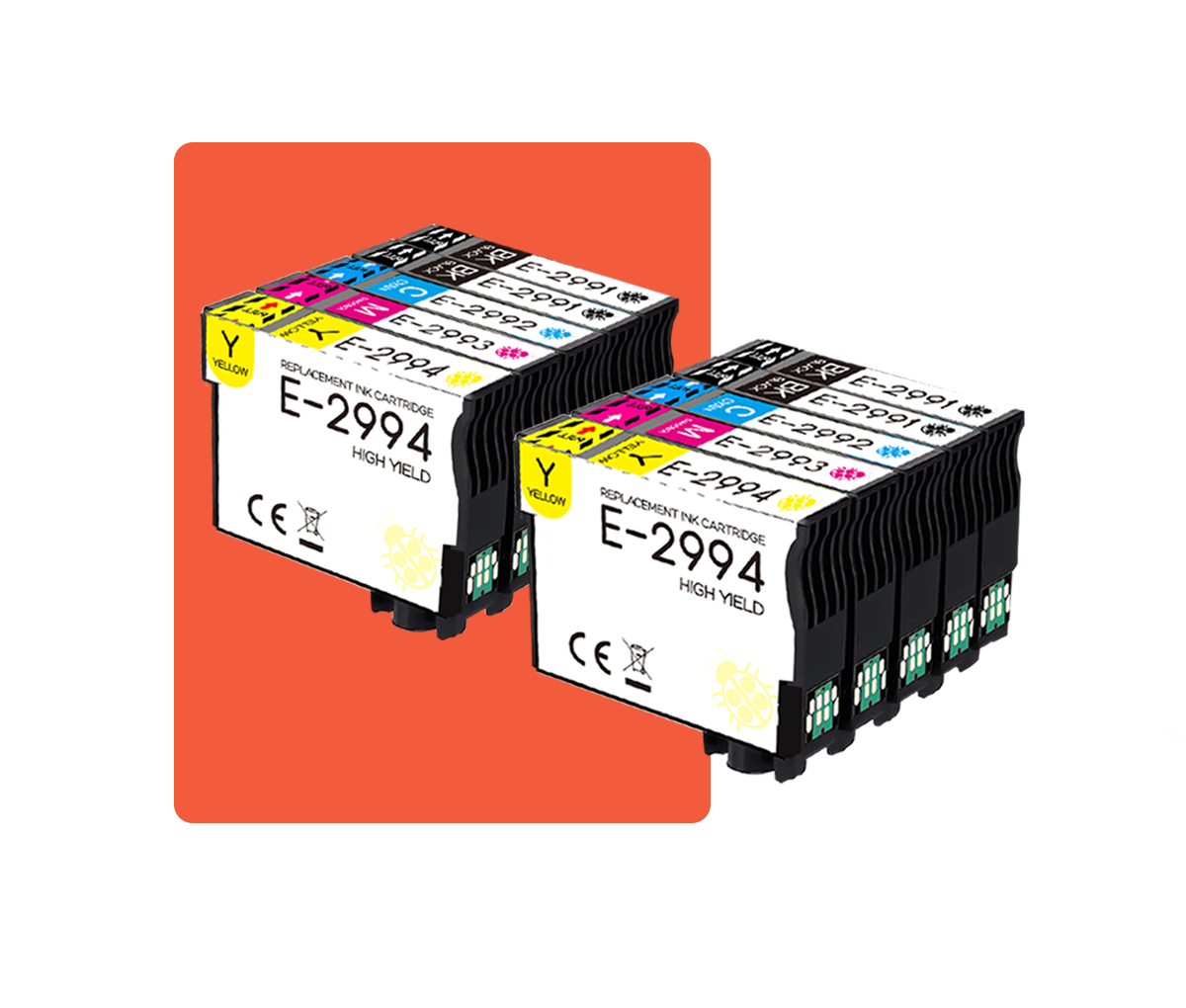Multipack T29 29XL Kompatibles Tintenpatrone für Epson T2911 T2912 T2913 T2914 XP235 XP245 XP247 XP332 XP335 XP342 XP345 XP432 XP435 XP445 XP255 XP257 XP352 XP355 XP455