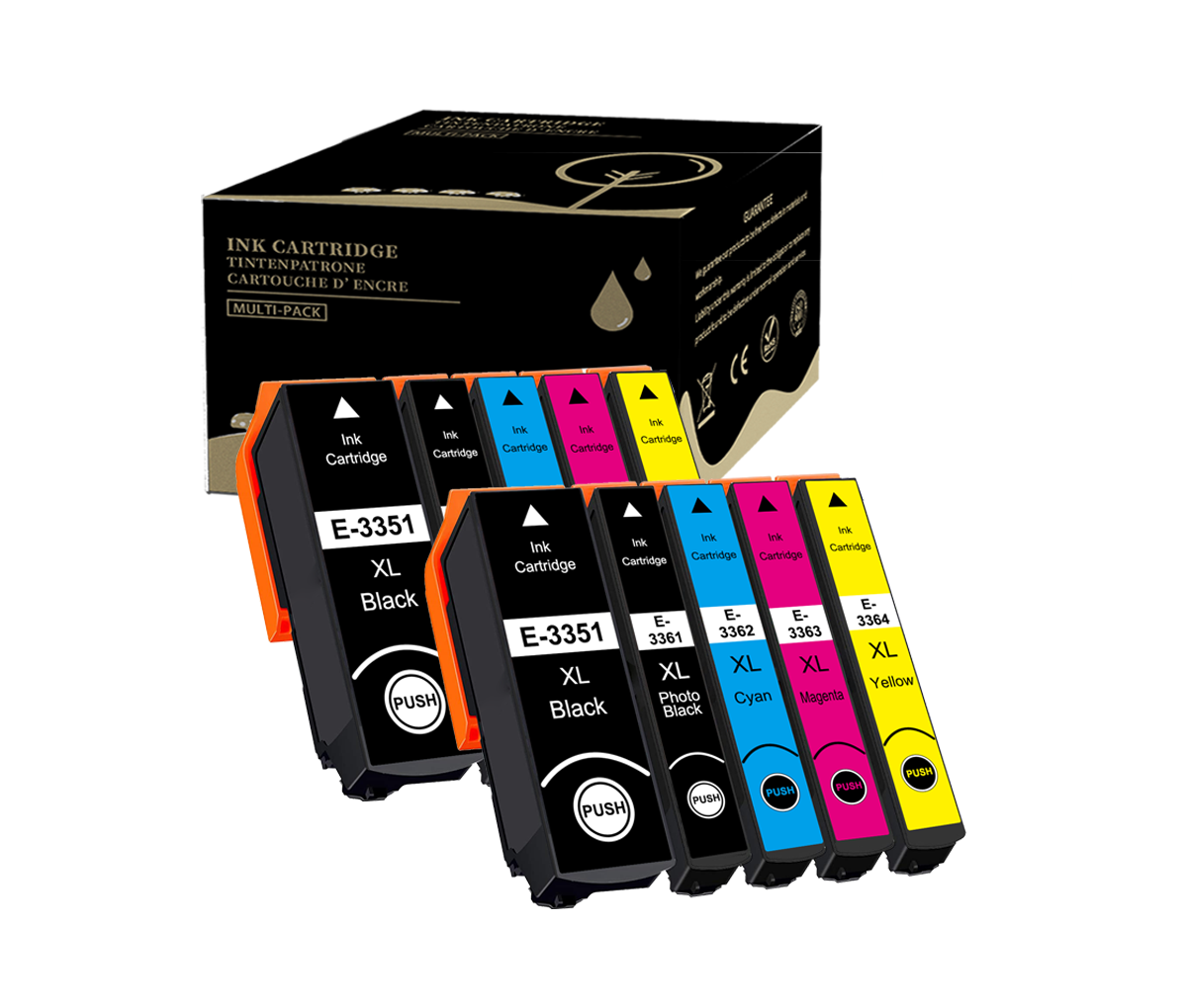 Multipack T33 33XL Kompatibles Tintenpatrone für Epson T3351 T3361 T3362 T3363 T3364Expression Premium XP-530 XP-540 XP-630 XP-635 XP-640 XP-645 XP-830 XP-900