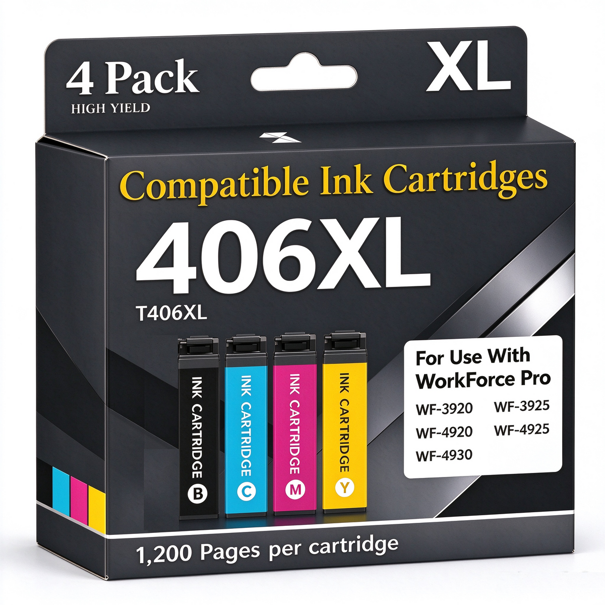 406XL Kompatibles Tintenpatrone für Epson 406 XL Workforce Pro WF3920 WF3925 WF4920 WF4925 WF4930