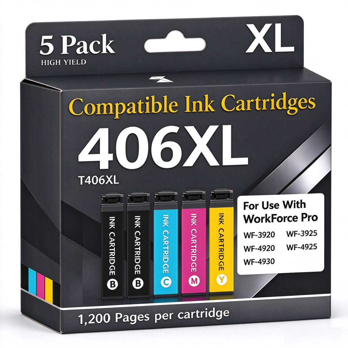 406XL Kompatibles Tintenpatrone für Epson 406 XL Workforce Pro WF3920 WF3925 WF4920 WF4925 WF4930