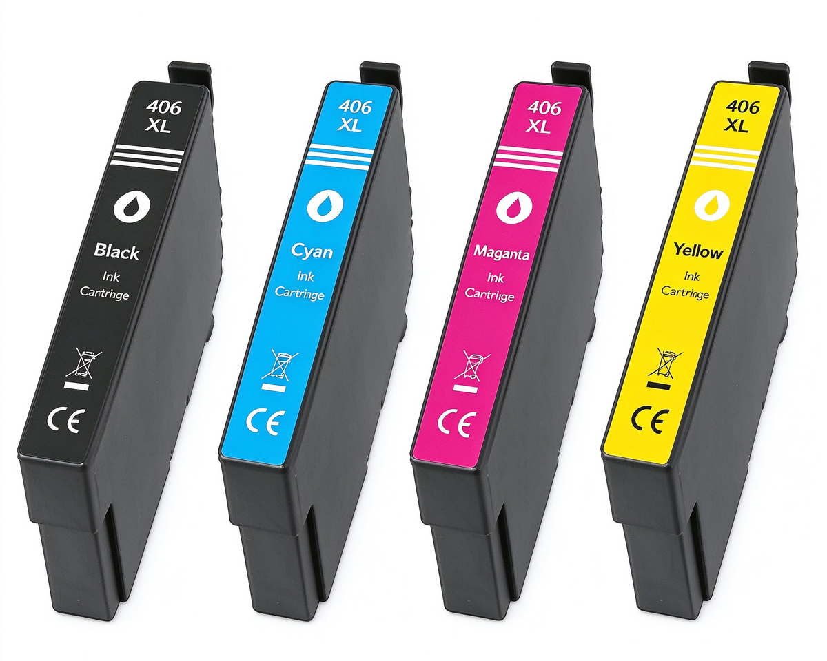 Multipack 406 406XL Kompatibles Tintenpatrone für Epson 406XL Workforce Pro WF-3920 WF-3925 WF-4920 WF-4925 WF-4930