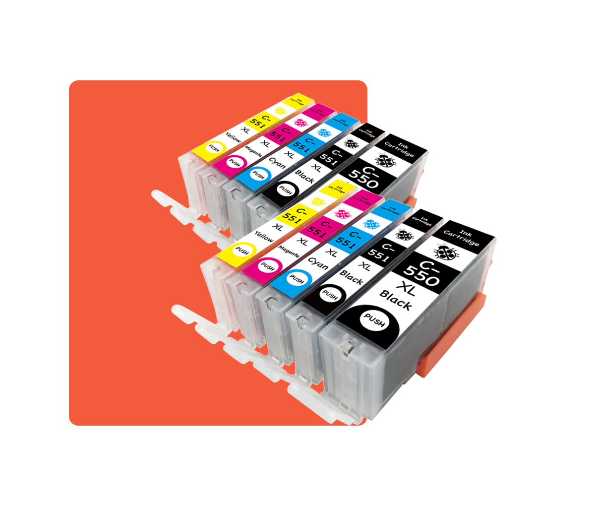 Multipack 550XL/551XL Kompatibles für Canon PGI-550XL CL-551XL 550XL 551XL Pixma IP7220 IP7240 IP7250 IP8750 IX6850 MG5450 MG5550 MG5650 MG5655 MG6350 MG6420 MG6450
