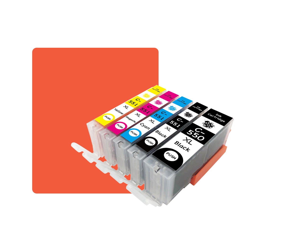 Multipack 550XL/551XL Kompatibles für Canon PGI-550XL CL-551XL 550XL 551XL Pixma IP7220 IP7240 IP7250 IP8750 IX6850 MG5450 MG5550 MG5650 MG5655 MG6350 MG6420 MG6450