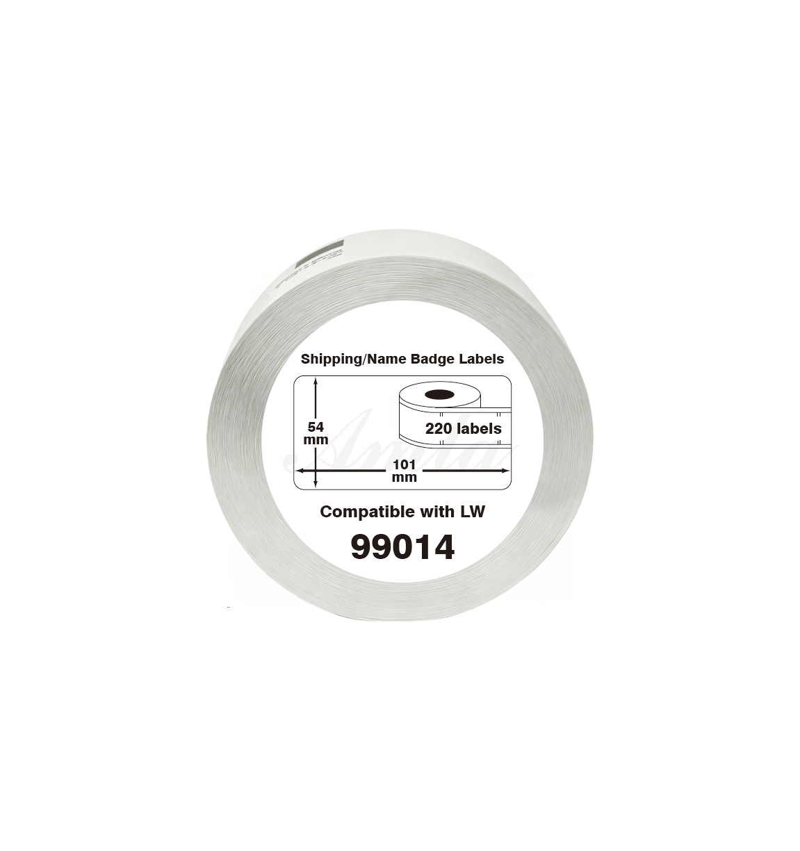 99014 Kompatibles Etiketten Rolle für Dymo S0722430 99014 Weiß 101mmx54mmx220Stk Permanent für Dymo Labelwriter 310 320 330 4XL 400 450