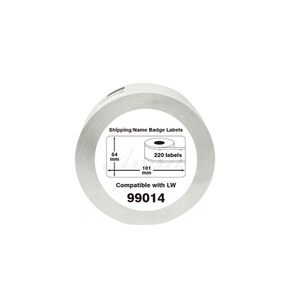 99014 Kompatibles Etiketten Rolle für Dymo S0722430 99014 Weiß 101mmx54mmx220Stk Permanent für Dymo Labelwriter 310 320 330 4XL 400 450