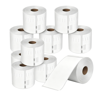 99014 Kompatibles Etiketten Rolle für Dymo S0722430 99014 Weiß 101mmx54mmx220Stk Permanent für Dymo Labelwriter 310 320 330 4XL 400 450