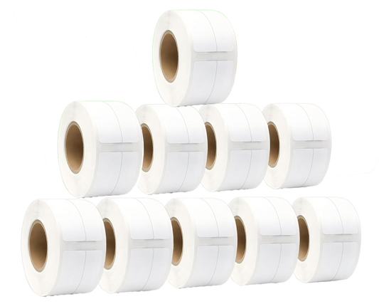 99017 Kompatibles Etiketten Rolle für Dymo S0722460 99017 Weiß 12mmx51mmx220Stk Permanent für Dymo Labelwriter 310 320 330 4XL 400 450 5XL Wireless
