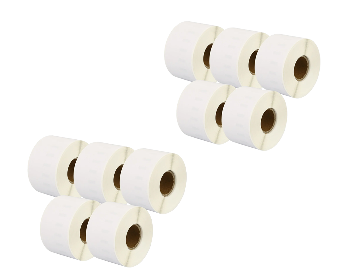 99018 Kompatibles Etiketten Rolle für Dymo S0722470 99018 Weiß 38mmx190mmx110Stk Permanent für Dymo Labelwriter 310 320 330 4XL 400 450