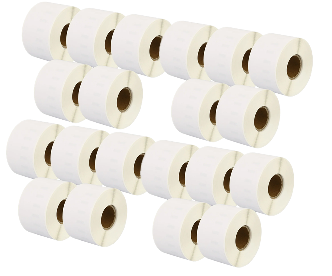 99018 Kompatibles Etiketten Rolle für Dymo S0722470 99018 Weiß 38mmx190mmx110Stk Permanent für Dymo Labelwriter 310 320 330 4XL 400 450