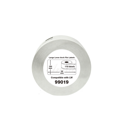 99019 Kompatibles Etiketten Rolle für Dymo S0722480 99019 Weiß 59mmx190mmx110Stk Permanent für Dymo Labelwriter 310 320 330 4XL 400 450 5XL 550 Wireless