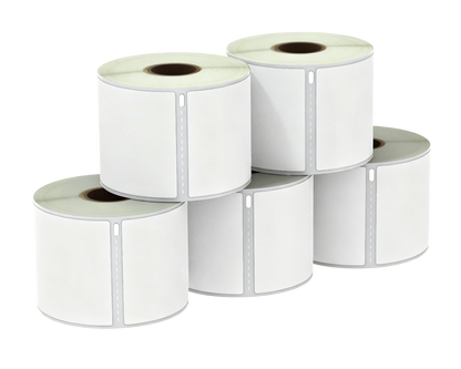 99019 Kompatibles Etiketten Rolle für Dymo S0722480 99019 Weiß 59mmx190mmx110Stk Permanent für Dymo Labelwriter 310 320 330 4XL 400 450 5XL 550 Wireless