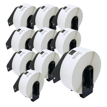 DK-11201 mit Halter Kompatible Etiketten für Brother DK11201 DK-11201 Weiss 29mmx90mmx400Stketiketten P-Touch QL500 QL550 QL560 QL570 QL580N QL650TD QL700 QL710W QL720 QL1050 QL1060