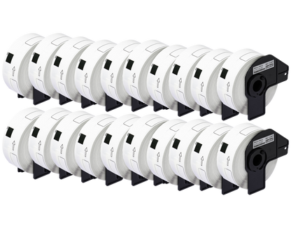 DK-11201 mit Halter Kompatible Etiketten für Brother DK11201 DK-11201 Weiss 29mmx90mmx400Stketiketten P-Touch QL500 QL550 QL560 QL570 QL580N QL650TD QL700 QL710W QL720 QL1050 QL1060