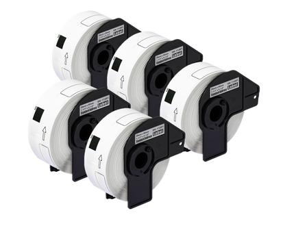 DK-11201 mit Halter Kompatible Etiketten für Brother DK11201 DK-11201 Weiss 29mmx90mmx400Stketiketten P-Touch QL500 QL550 QL560 QL570 QL580N QL650TD QL700 QL710W QL720 QL1050 QL1060