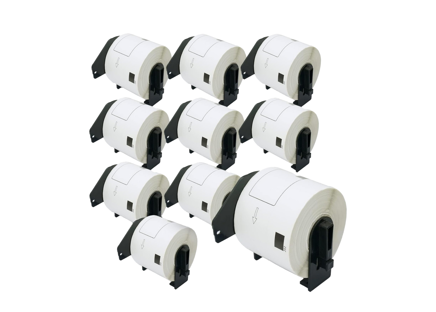 DK-11202 mit Halter Kompatible Etiketten für Brother DK11202 DK-11202 Weiss 62mmx100mmx300Stk etiketten für PTouch QL500 QL550 QL560 QL570 QL580N QL650TD QL700 QL710W QL720 QL1050 QL1060