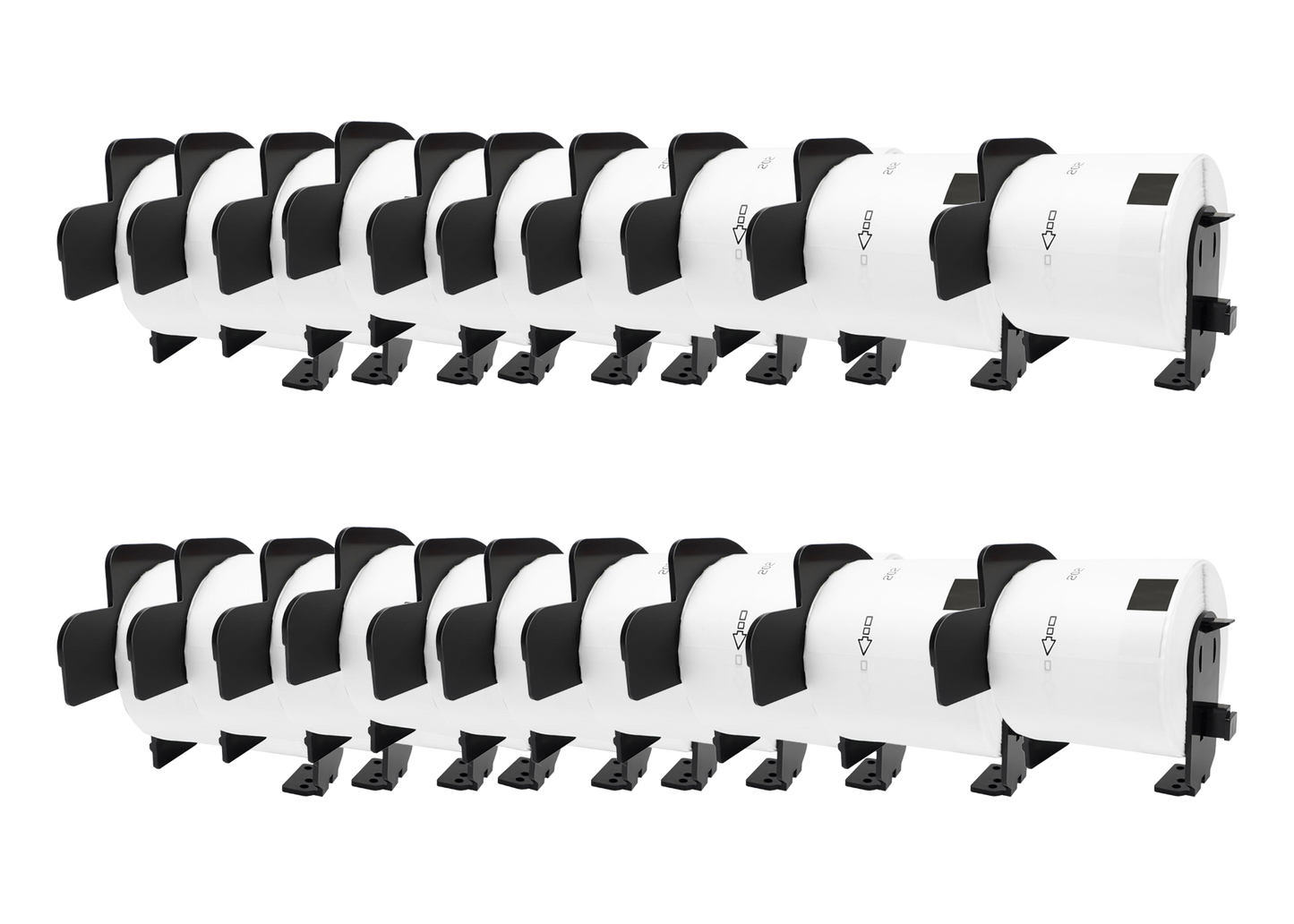 DK-11202 mit Halter Kompatible Etiketten für Brother DK11202 DK-11202 Weiss 62mmx100mmx300Stk etiketten für PTouch QL500 QL550 QL560 QL570 QL580N QL650TD QL700 QL710W QL720 QL1050 QL1060