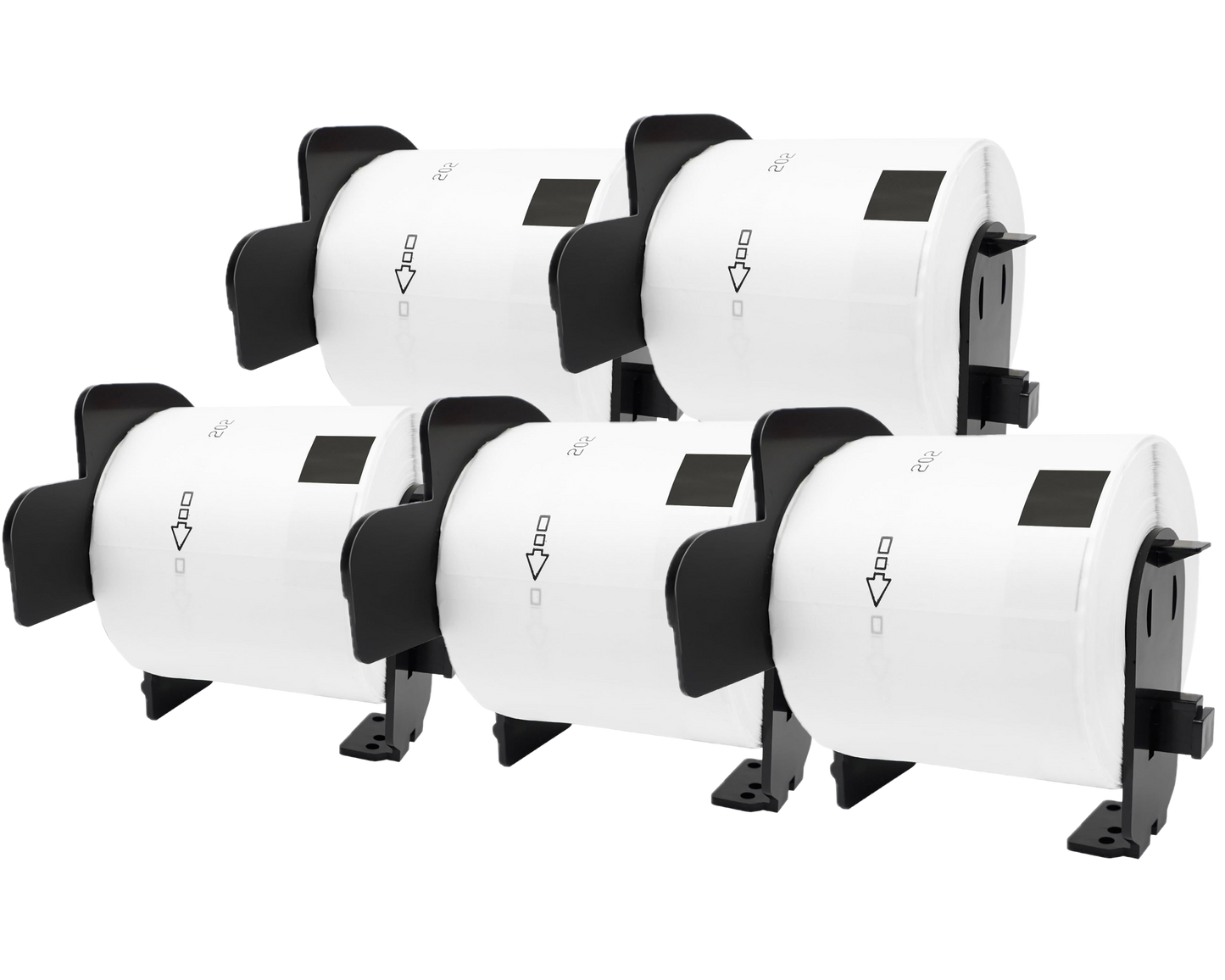 DK-11202 mit Halter Kompatible Etiketten für Brother DK11202 DK-11202 Weiss 62mmx100mmx300Stk etiketten für PTouch QL500 QL550 QL560 QL570 QL580N QL650TD QL700 QL710W QL720 QL1050 QL1060