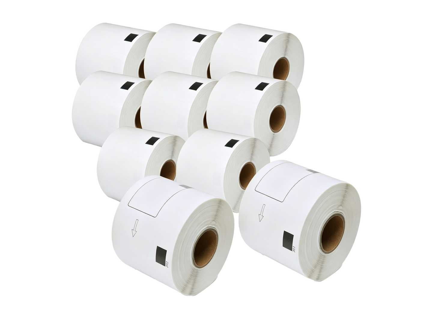 DK-11202 Kompatible Etiketten Rolle für Brother DK11202 DK-11202 Weiss 62mmx100mmx300Stk etiketten für PTouch QL500 QL550 QL560 QL570 QL580N QL650TD QL700 QL710W QL720 QL1050 QL1060