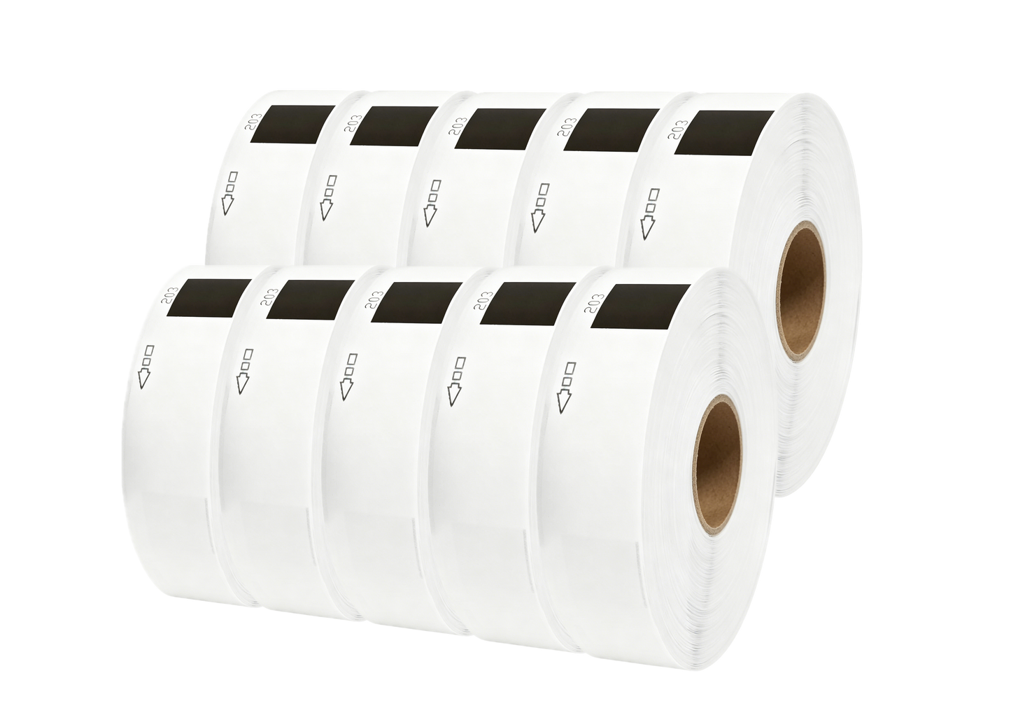 DK-11203 Kompatible Etiketten Rolle für Brother DK11203 DK-11203 Weiss 17mmx87mmx300Stk etiketten für PTouch QL500 QL550 QL560 QL570 QL580N QL650TD QL700 QL710W QL720NW QL800 QL810