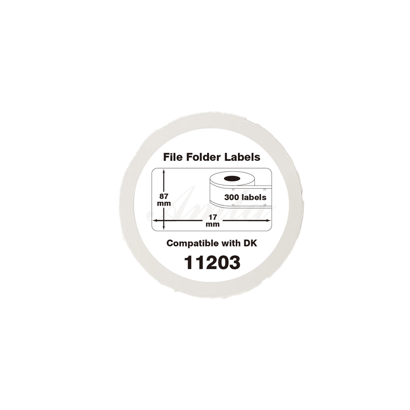 DK-11203 Kompatible Etiketten Rolle für Brother DK11203 DK-11203 Weiss 17mmx87mmx300Stk etiketten für PTouch QL500 QL550 QL560 QL570 QL580N QL650TD QL700 QL710W QL720NW QL800 QL810