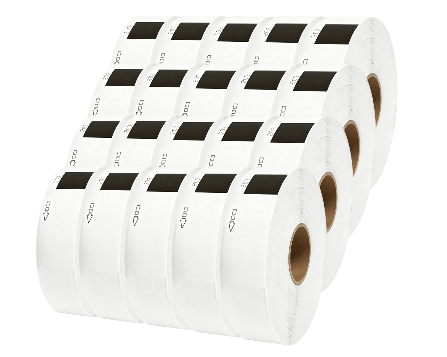 DK-11203 Kompatible Etiketten Rolle für Brother DK11203 DK-11203 Weiss 17mmx87mmx300Stk etiketten für PTouch QL500 QL550 QL560 QL570 QL580N QL650TD QL700 QL710W QL720NW QL800 QL810