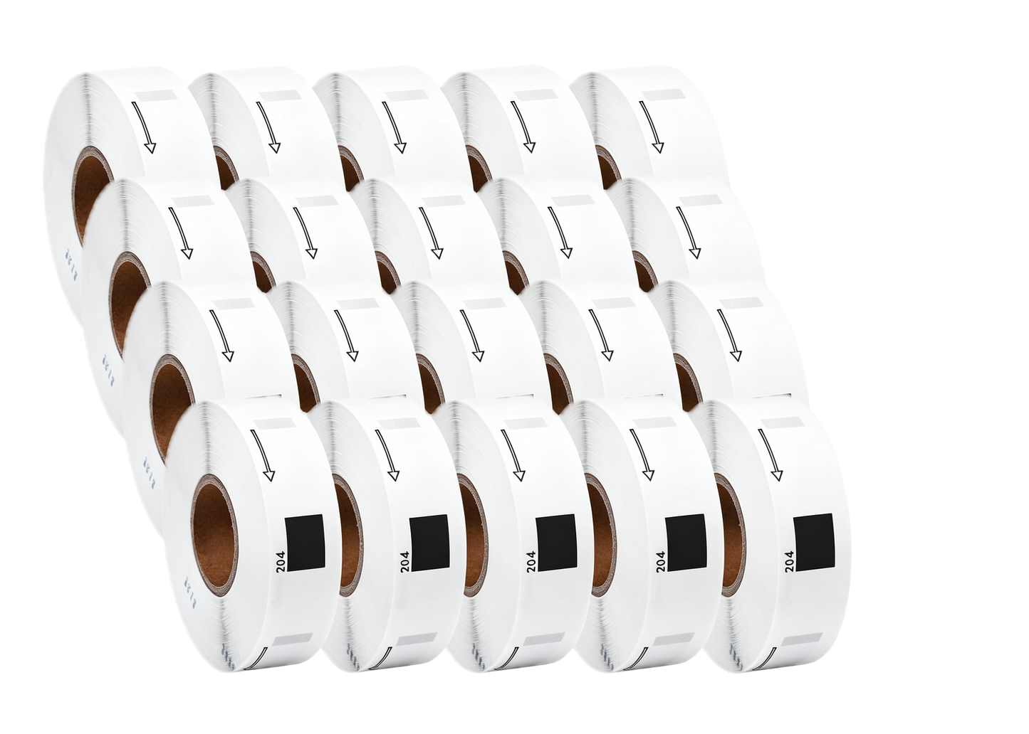 DK-11204 Kompatible Etiketten Rolle für Brother DK11204 DK-11204 Weiss 17mmx54mmx400Stk etiketten für PTouch QL500 QL550 QL560 QL570 QL580N QL650TD QL700 QL710W QL720NW QL800 QL810