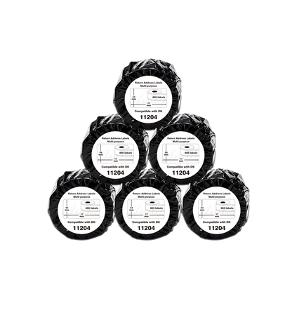 DK-11204 Kompatible Etiketten Rolle für Brother DK11204 DK-11204 Weiss 17mmx54mmx400Stk etiketten für PTouch QL500 QL550 QL560 QL570 QL580N QL650TD QL700 QL710W QL720NW QL800 QL810