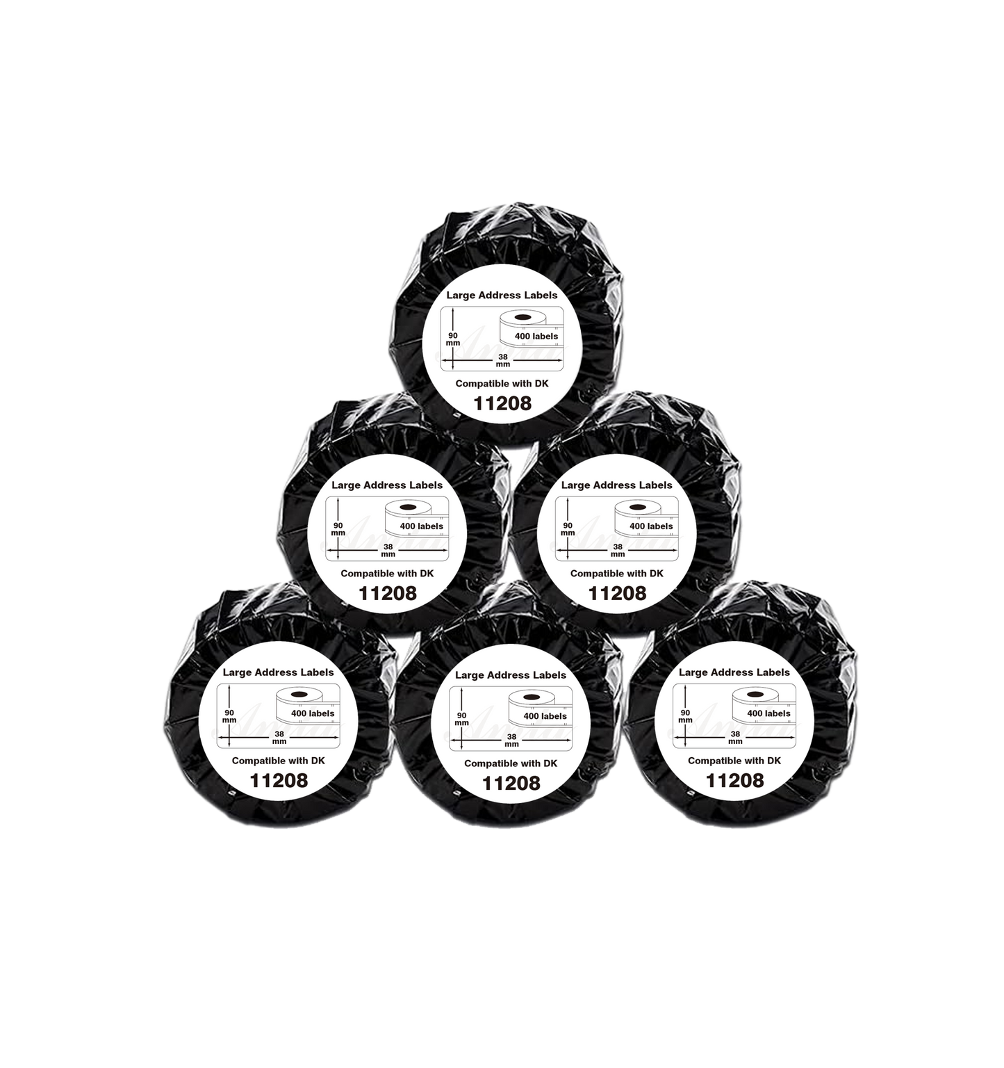DK-11208 Kompatible Etiketten Rolle für Brother DK11208 DK-11208 Weiss 38mmx90mmx400Stk etiketten für PTouch QL500 QL560 QL570 QL580 QL600 QL720 QL1000 QL1050 QL1060 QL1100 QL1110