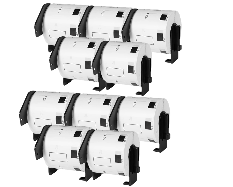 DK-11209 mit Halter Kompatible Etiketten für Brother DK11209 DK-11209 Weiss 29mmx62mmx800Stk etiketten für PTouch QL500 QL550 QL560 QL570 QL580N QL650TD QL700 QL710W QL720 QL1050 QL1060