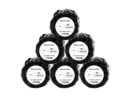 DK-11218 Kompatible Etiketten Rolle für Brother DK11218 DK-11218 Weiss ø24mmx1000Stk etiketten für PTouch QL-500 QL-570 QL-700 QL-720NW QL-800 QL-810W QL-820NWB QL-1050 QL-1100 QL-1110NWB