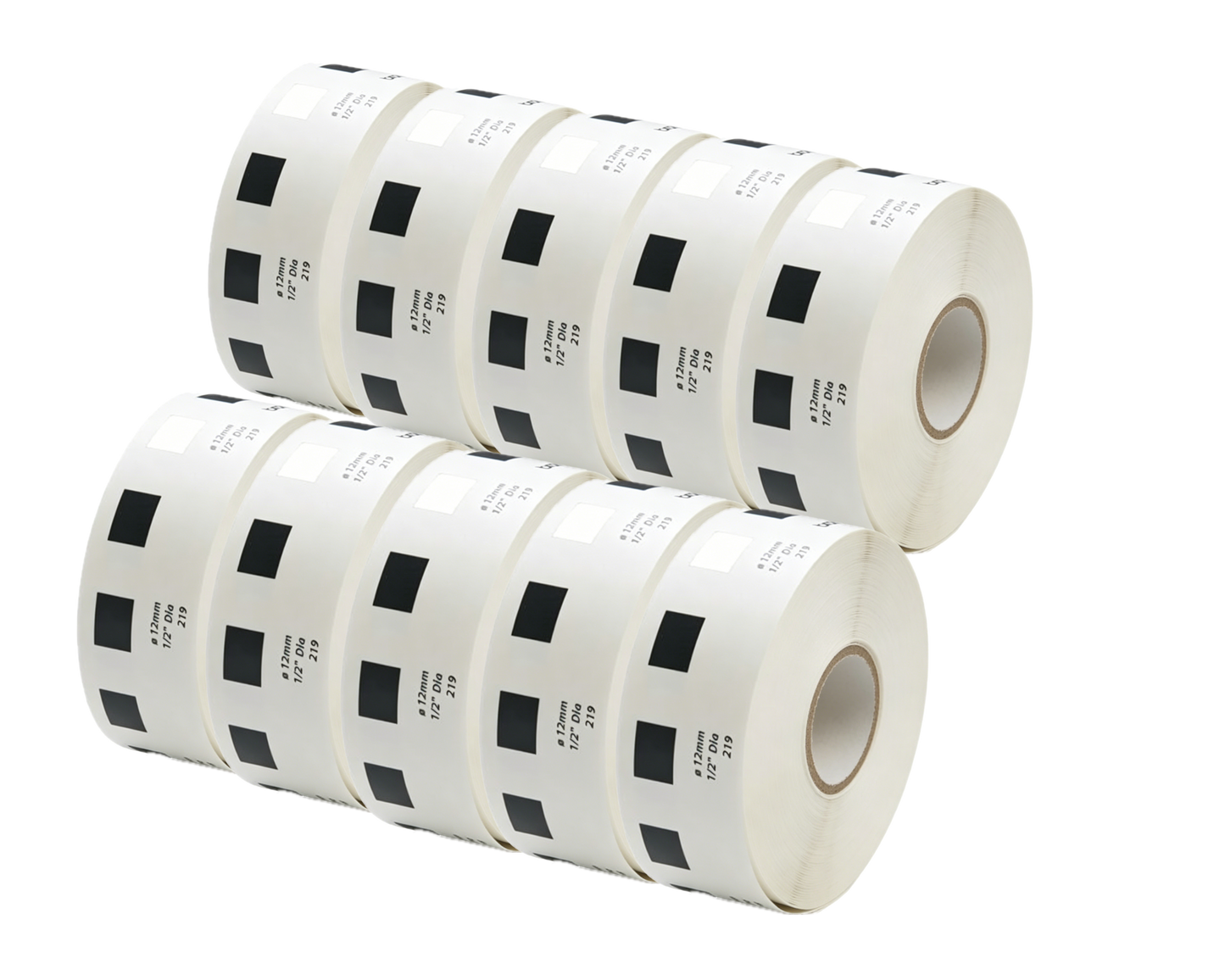 DK-11219 Kompatible Etiketten Rolle für Brother DK11219 DK-11219 Weiss ø12mmx1200Stk etiketten für PTouch QL-500 QL-570 QL-700 QL-720NW QL-800 QL-810W QL-820NWB QL-1050 QL-1100 QL-1110NWB