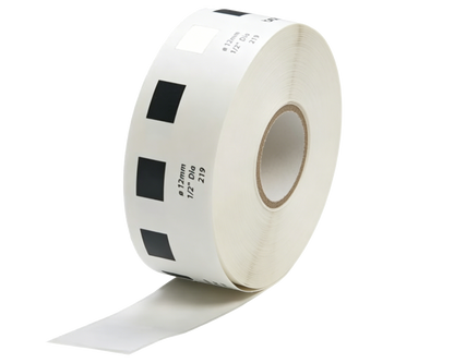 DK-11219 Kompatible Etiketten Rolle für Brother DK11219 DK-11219 Weiss ø12mmx1200Stk etiketten für PTouch QL-500 QL-570 QL-700 QL-720NW QL-800 QL-810W QL-820NWB QL-1050 QL-1100 QL-1110NWB