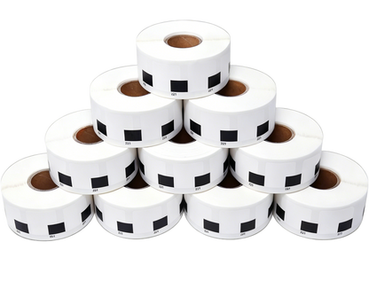 DK-11221 Kompatible Etiketten Rolle für Brother DK11221 DK-11221 Weiss 23mmx23mmx1000Stk etiketten PTouch QL500 QL550 QL560 QL570 QL580N QL650TD QL700 QL710W QL720 QL1050 QL1060