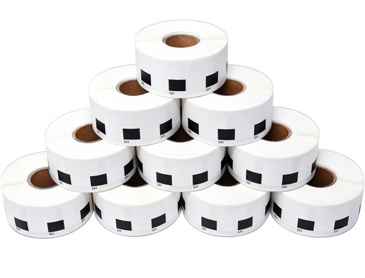 DK-11221 Kompatible Etiketten Rolle für Brother DK11221 DK-11221 Weiss 23mmx23mmx1000Stk etiketten PTouch QL500 QL550 QL560 QL570 QL580N QL650TD QL700 QL710W QL720 QL1050 QL1060