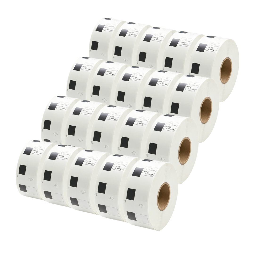 DK-11221 Kompatible Etiketten Rolle für Brother DK11221 DK-11221 Weiss 23mmx23mmx1000Stk etiketten PTouch QL500 QL550 QL560 QL570 QL580N QL650TD QL700 QL710W QL720 QL1050 QL1060