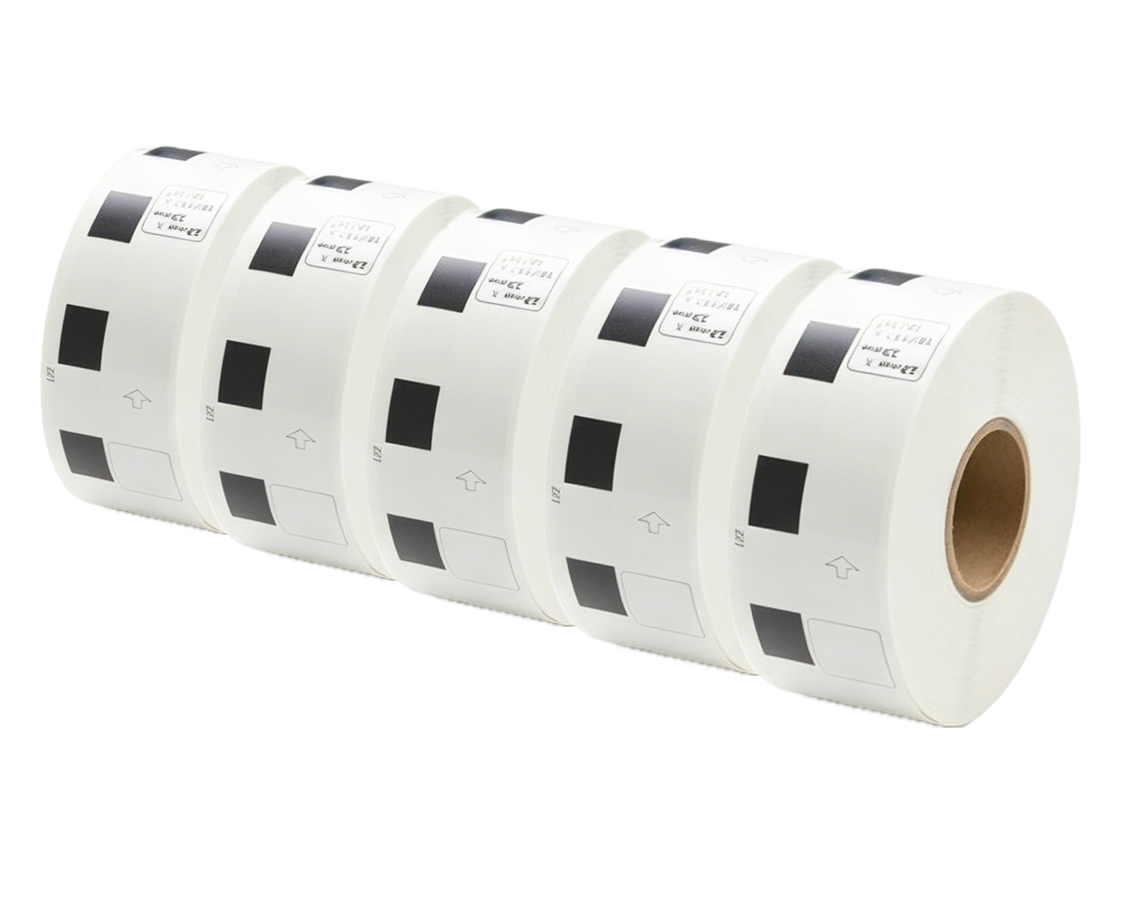 DK-11221 Kompatible Etiketten Rolle für Brother DK11221 DK-11221 Weiss 23mmx23mmx1000Stk etiketten PTouch QL500 QL550 QL560 QL570 QL580N QL650TD QL700 QL710W QL720 QL1050 QL1060