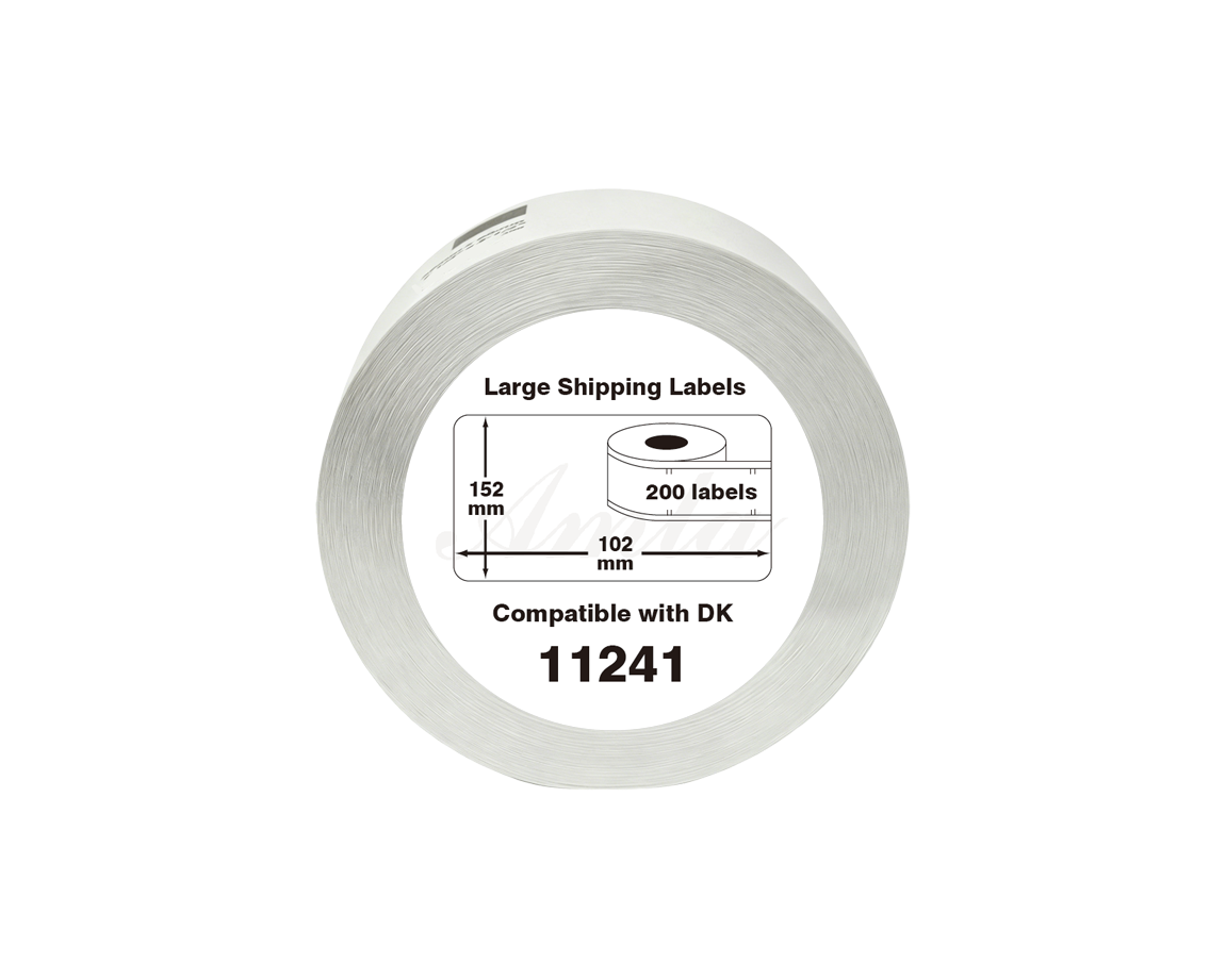 DK-11241 Kompatible Etiketten Rolle für Brother DK11241 DK-11241 Weiss 152mmx102mmx200Stk etiketten Ptouch QL-1110-Series QL-1100-Series QL-1060-Series QL-1050-Series