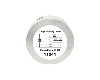 DK-11241 Kompatible Etiketten Rolle für Brother DK11241 DK-11241 Weiss 152mmx102mmx200Stk etiketten Ptouch QL-1110-Series QL-1100-Series QL-1060-Series QL-1050-Series