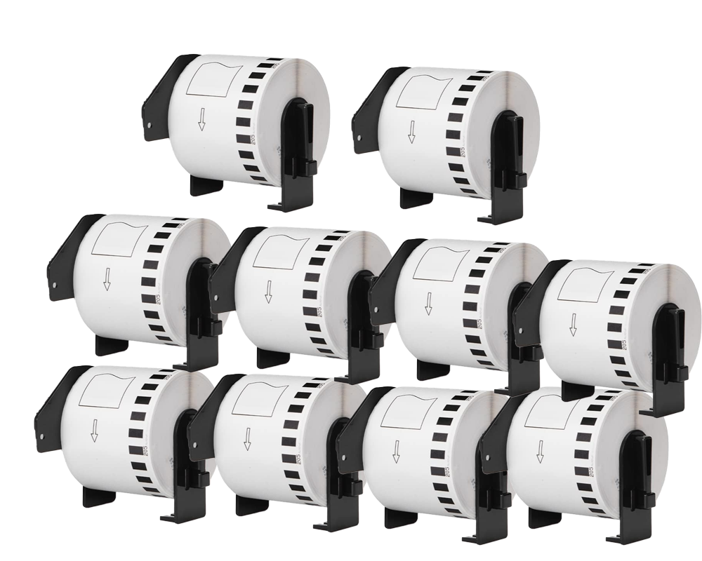 DK-22205 mit Halter Kompatible Etiketten für Brother DK22205 DK-22205 Weiss 62mmx30mm für P-touch QL500 QL550 QL560 QL570 QL580N QL650TD QL700 QL710W QL720 QL1050 QL1060h QL500 QL550 QL560 QL570 QL580N QL650TD QL700 QL710W QL720 QL1050 QL1060