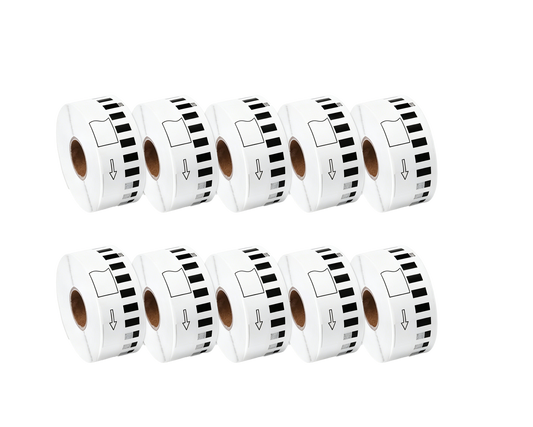 DK-22210 Kompatible Etiketten Rolle für Brother DK22210 DK-22210 Weiss 29mm x 30,48m P-Touch QL500 QL550 QL560 QL570 QL580N QL650TD QL700 QL710W QL720NW QL800 QL810
